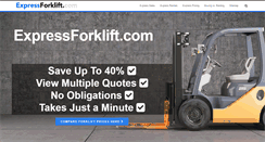 Desktop Screenshot of expressforklift.com
