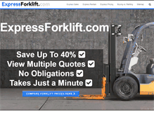 Tablet Screenshot of expressforklift.com